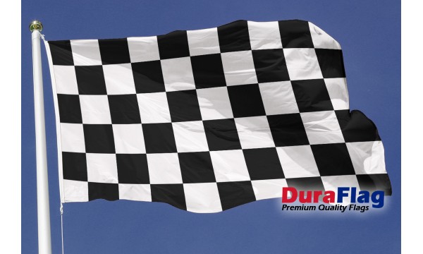 DuraFlag® Black and White Check Premium Quality Flag